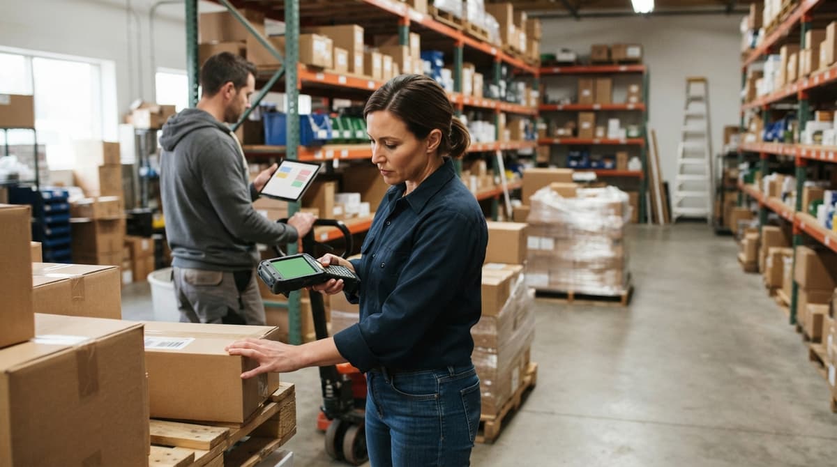 The team who would use simple inventory system for small business, mid-task