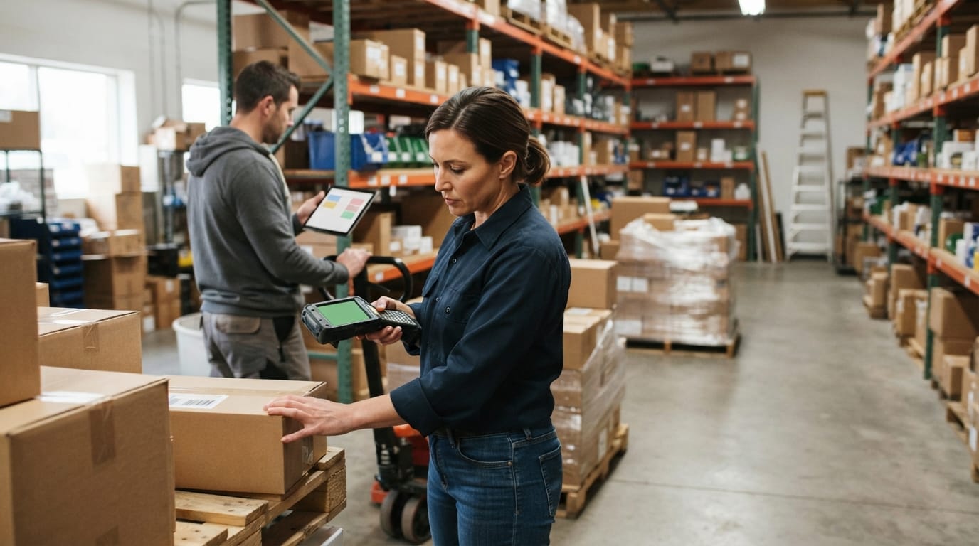 The team who would use simple inventory system for small business, mid-task