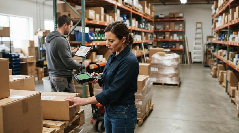 The team who would use simple inventory system for small business, mid-task