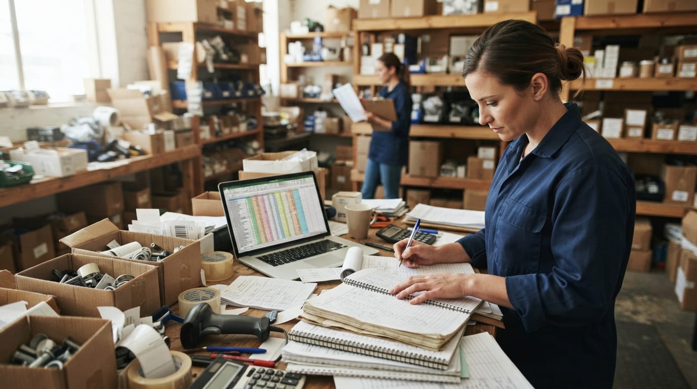 The manual process simple inventory system for small business replaces