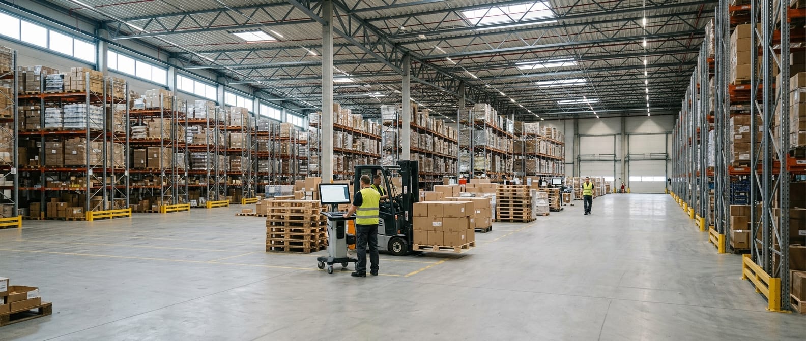 The wider operation that simple warehouse management system runs