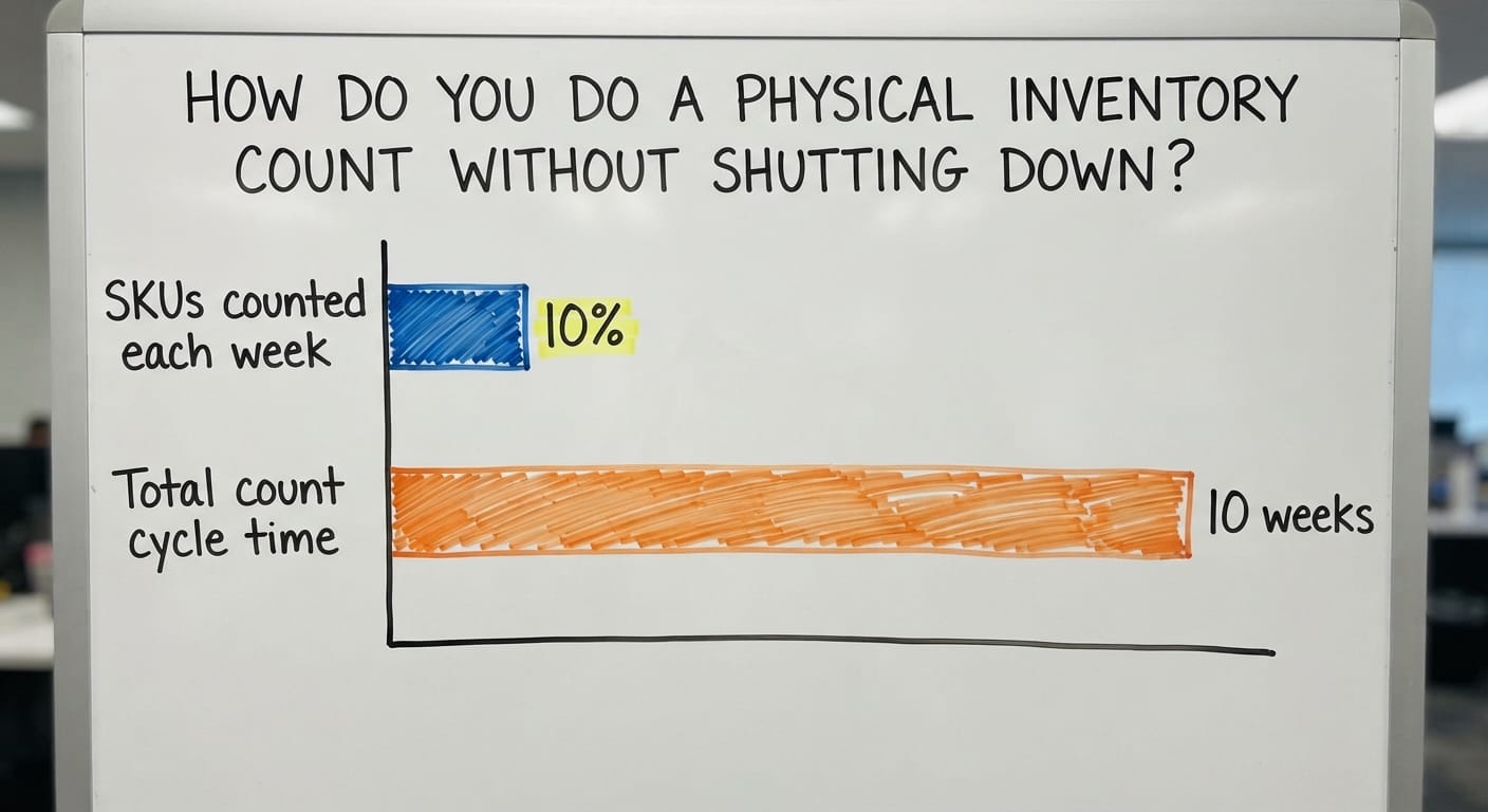 How Do You Do a Physical Inventory Count Without Shutting Down?, in figures