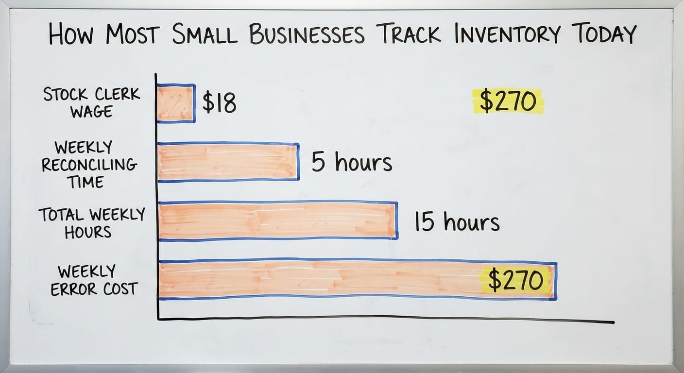 How Most Small Businesses Track Inventory Today, in figures