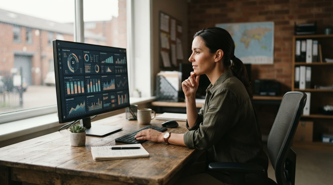 Reviewing the figures small business stock management software produces