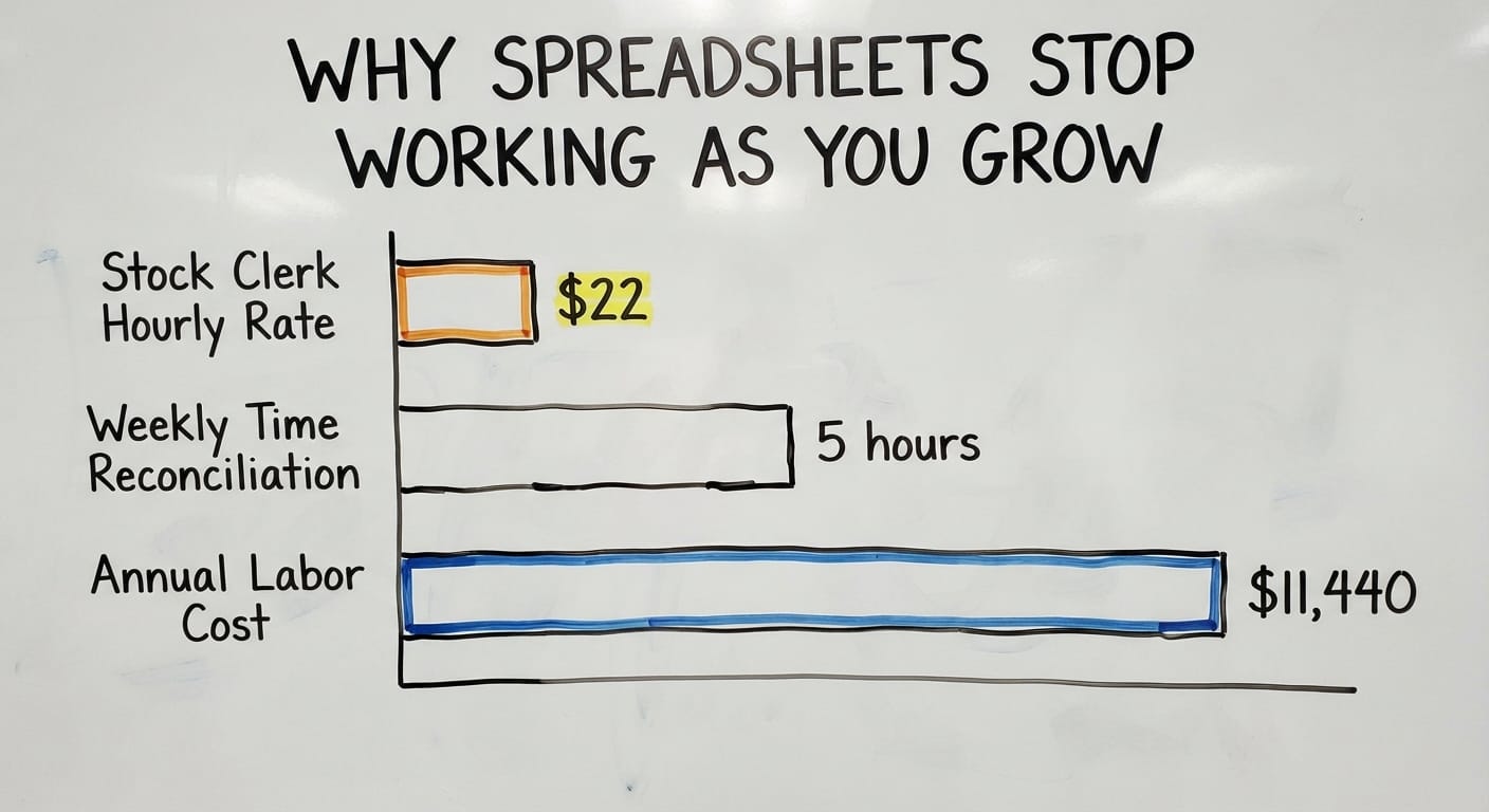 Why Spreadsheets Stop Working as You Grow, in figures