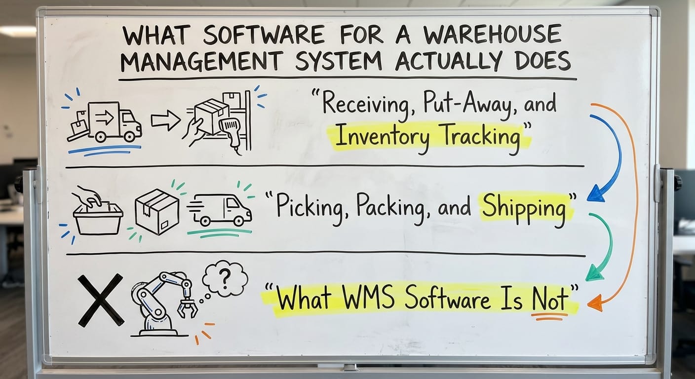 What Software for a Warehouse Management System Actually Does, drawn out