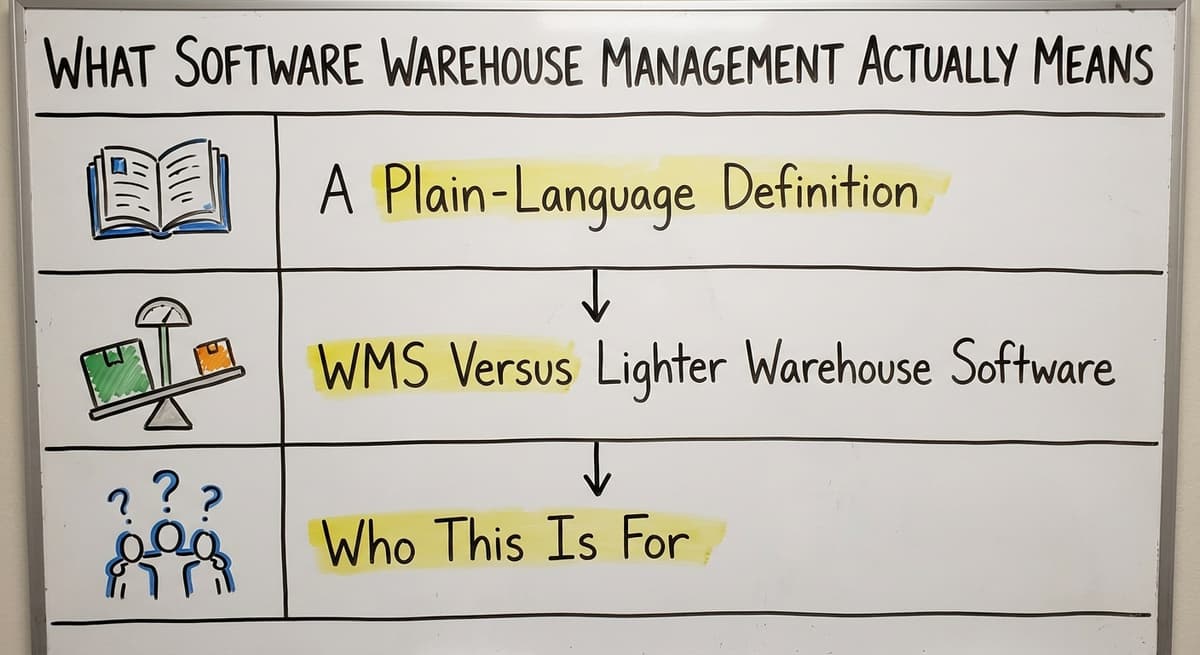 What Software Warehouse Management Actually Means, drawn out