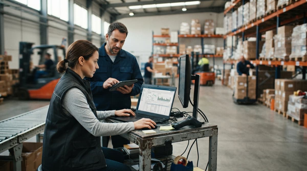 The team who would use stock software, mid-task