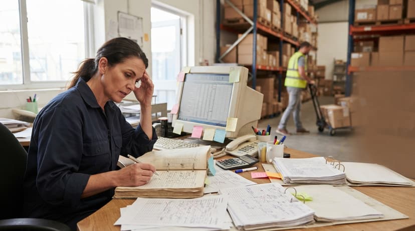 The manual process stock software replaces