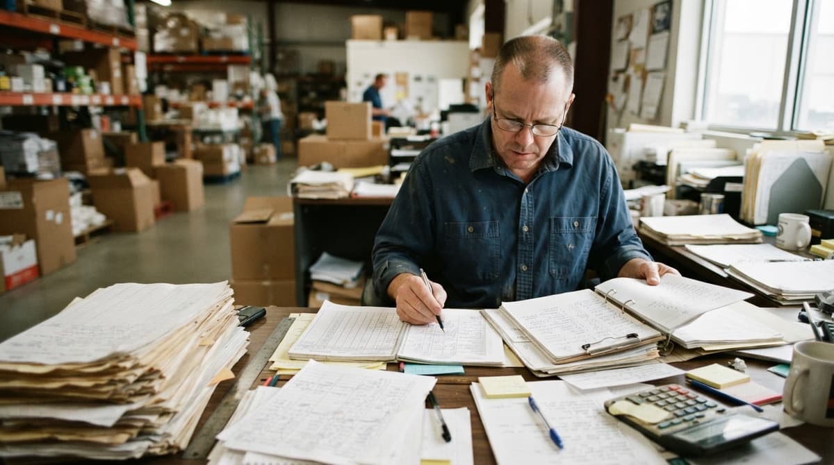 The manual process types of stock control systems replaces