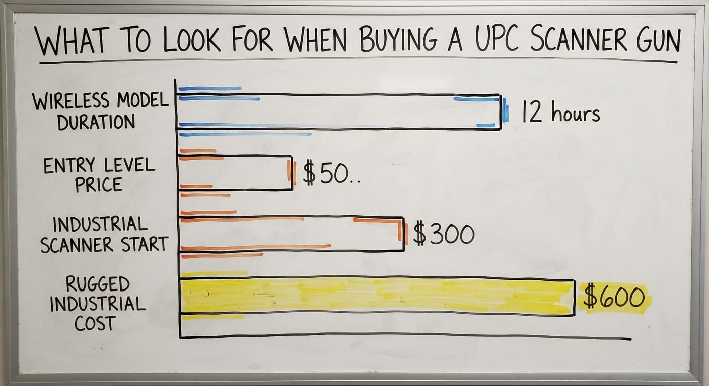 What to Look for When Buying a UPC Scanner Gun, in figures