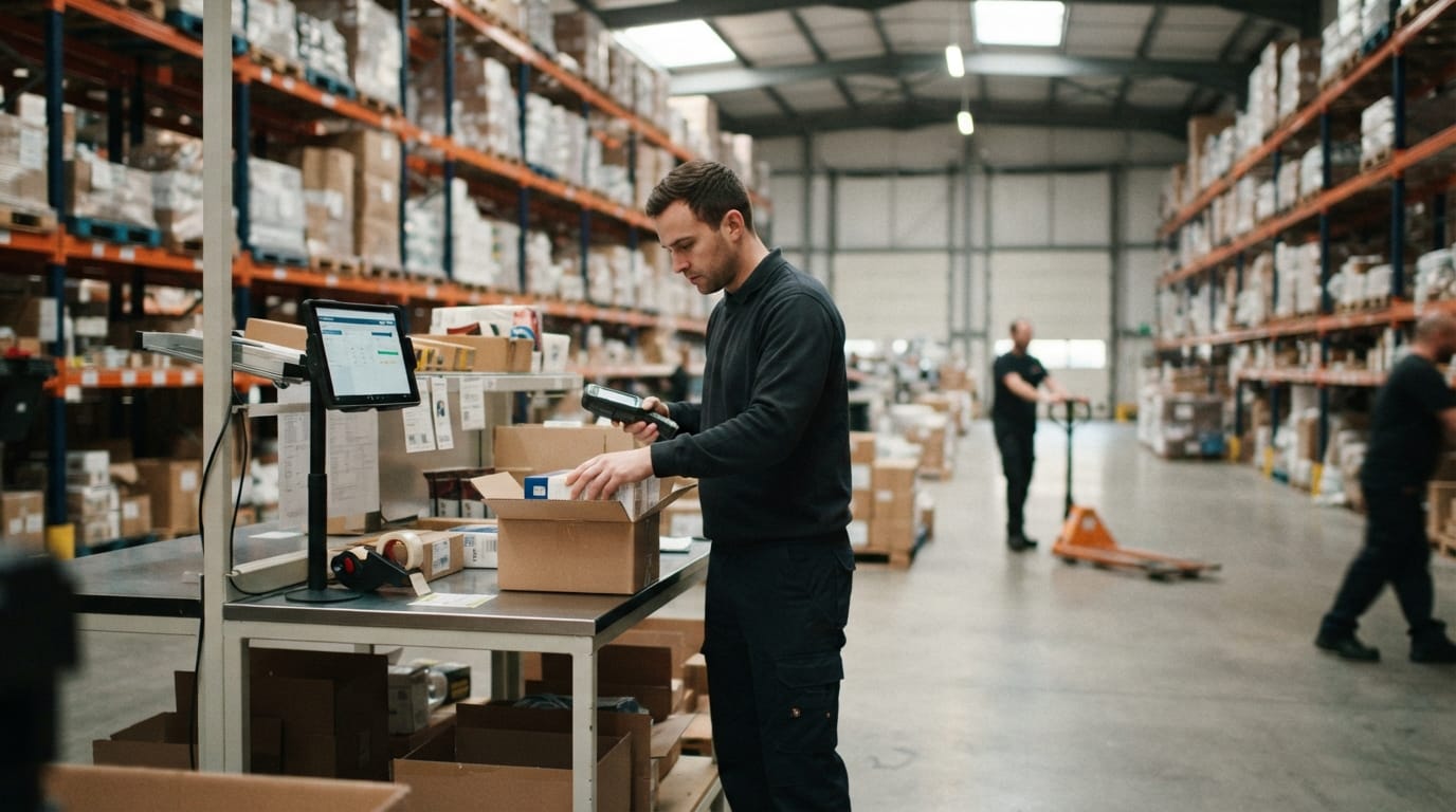 The team who would use warehouse ideas improvement, mid-task