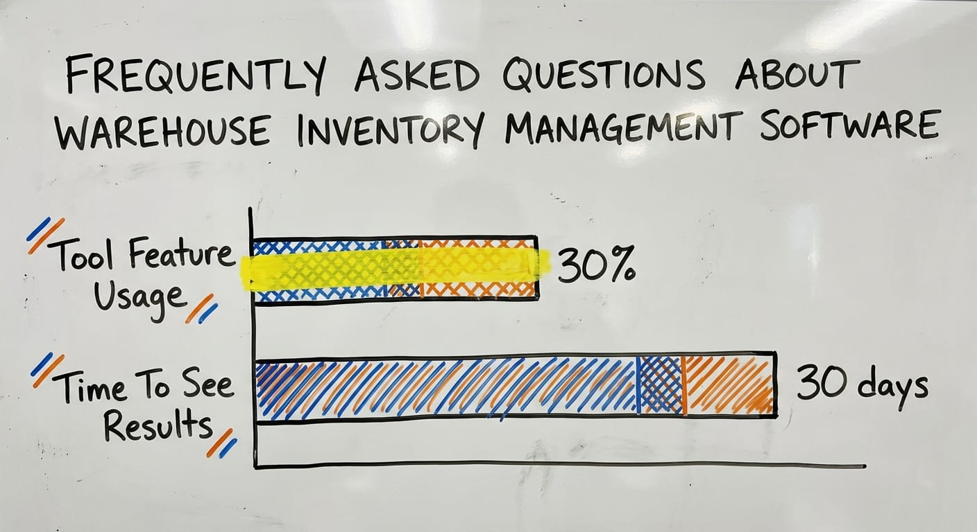Frequently Asked Questions About Warehouse Inventory Management Software, in figures