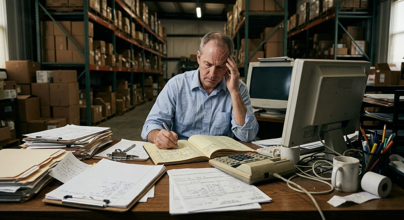The manual process warehouse inventory management software replaces
