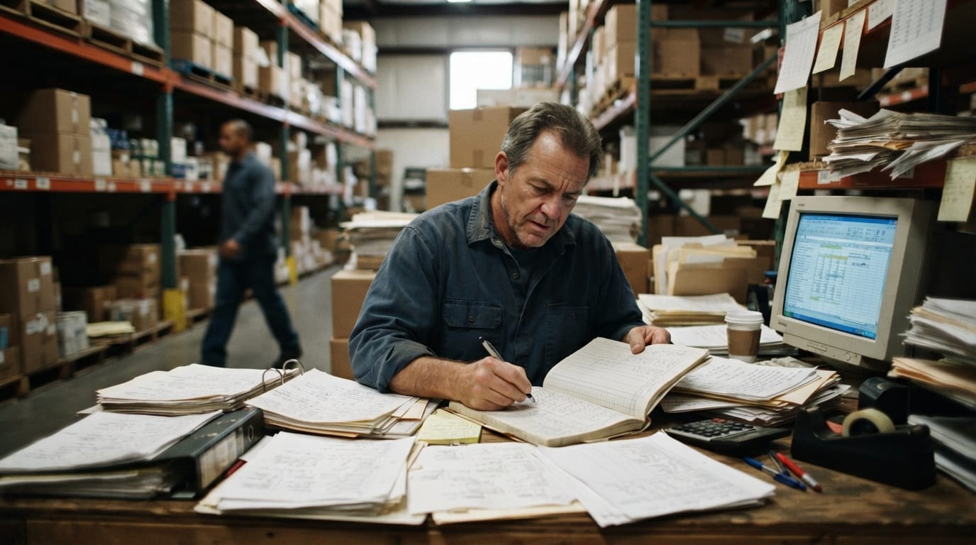The manual process warehouse inventory systems replaces