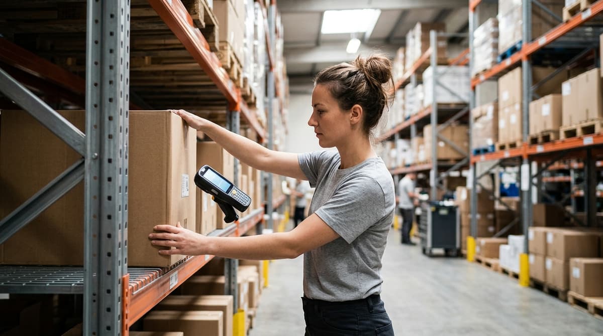 The team who would use warehouse inventory tracking system, mid-task