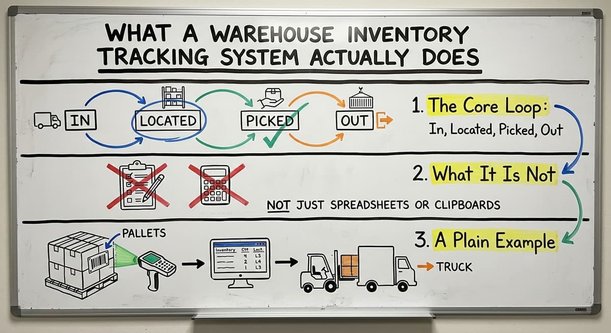What a Warehouse Inventory Tracking System Actually Does, drawn out