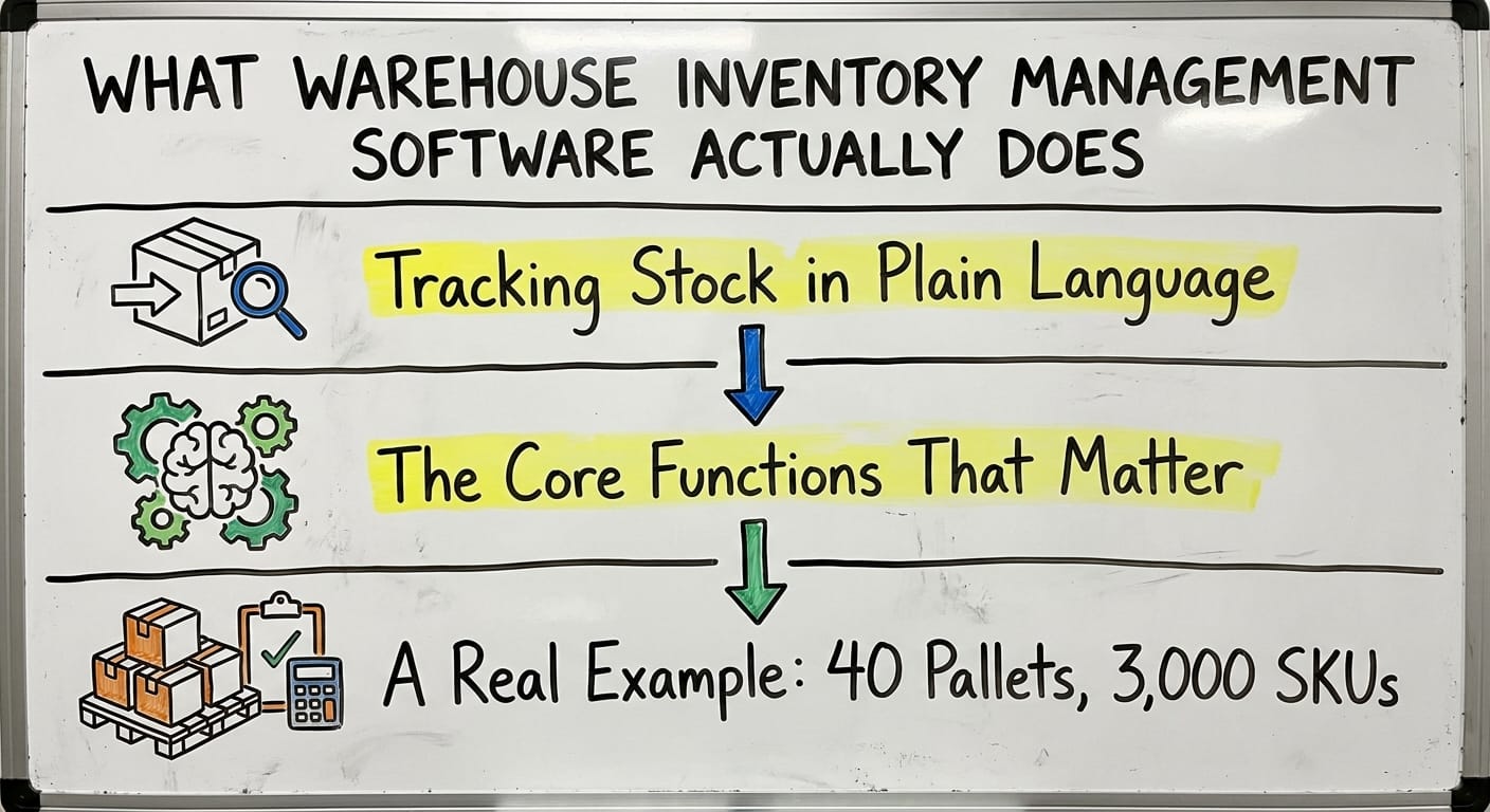 What Warehouse Inventory Management Software Actually Does, drawn out