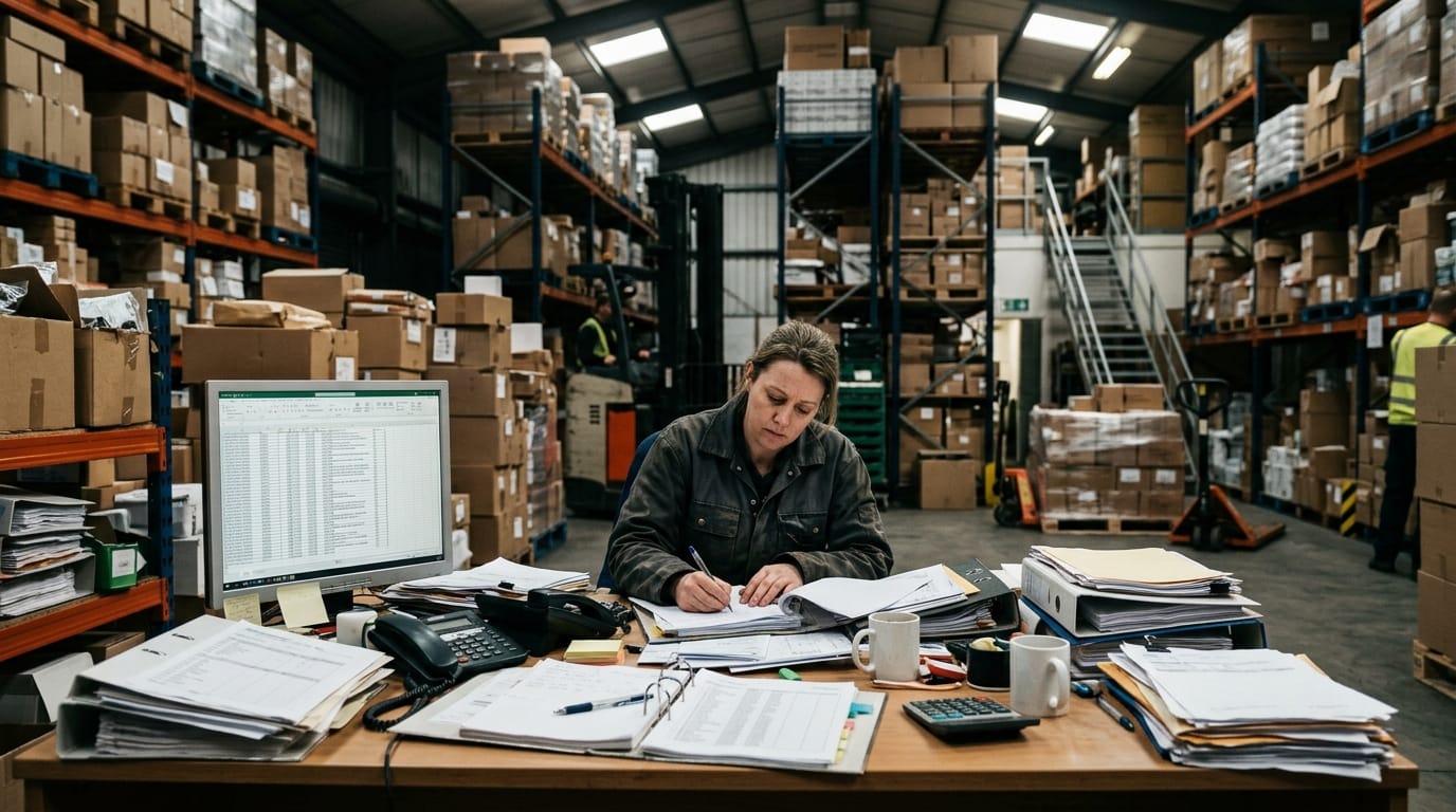 The manual process warehouse management cloud replaces