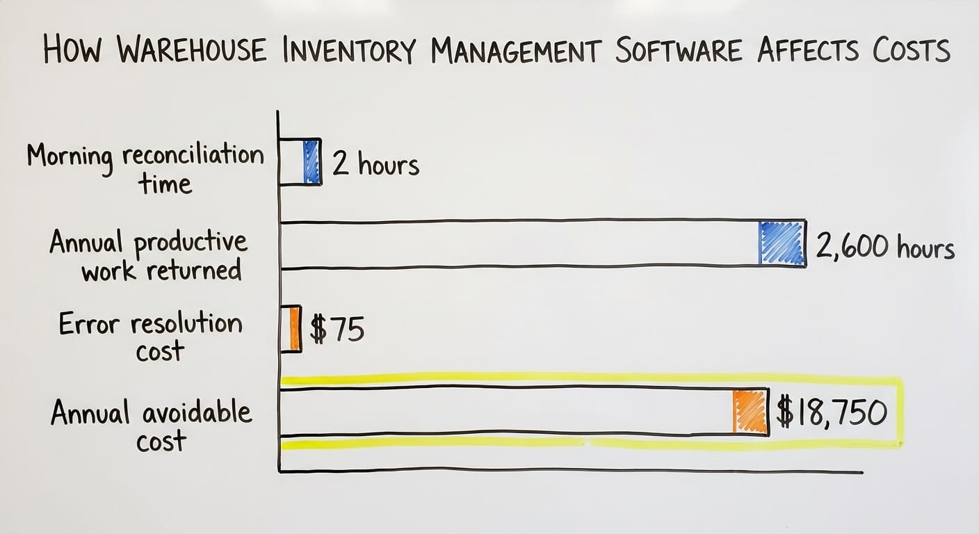 How Warehouse Inventory Management Software Affects Costs, in figures