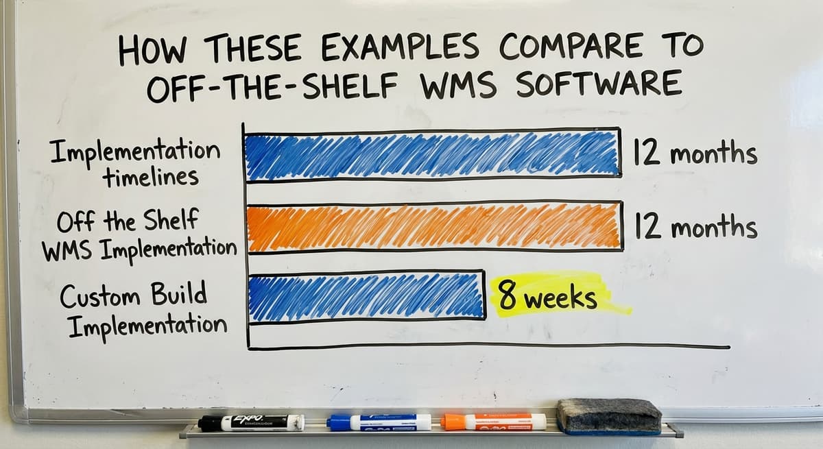 How These Examples Compare to Off-the-Shelf WMS Software, in figures