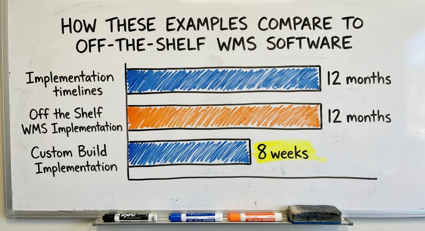 How These Examples Compare to Off-the-Shelf WMS Software, in figures