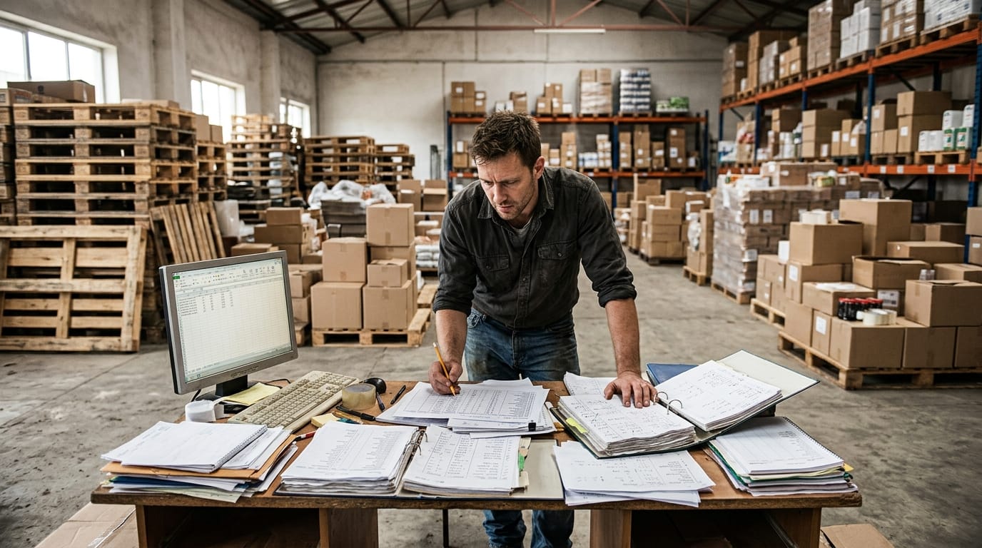 The manual process warehouse management system for small business replaces