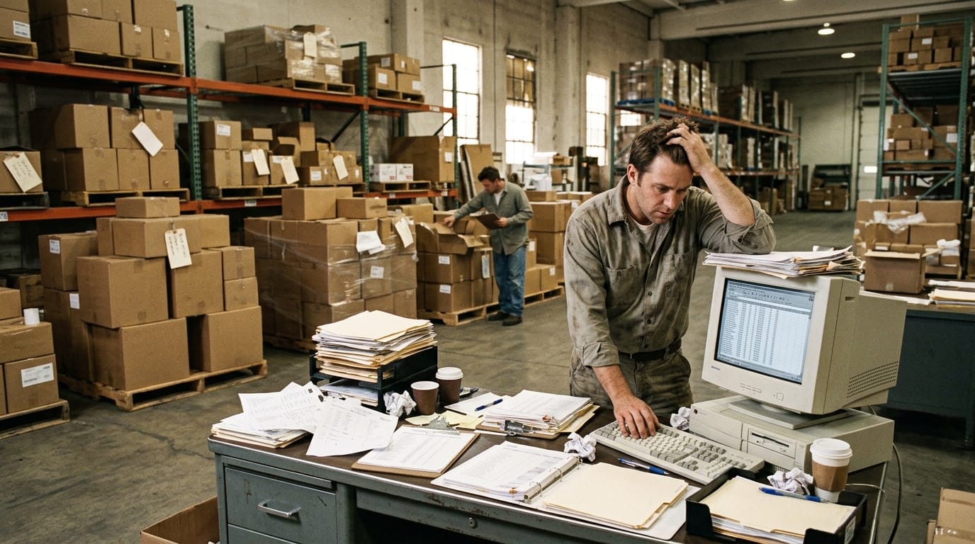 The manual process warehouse management system types replaces