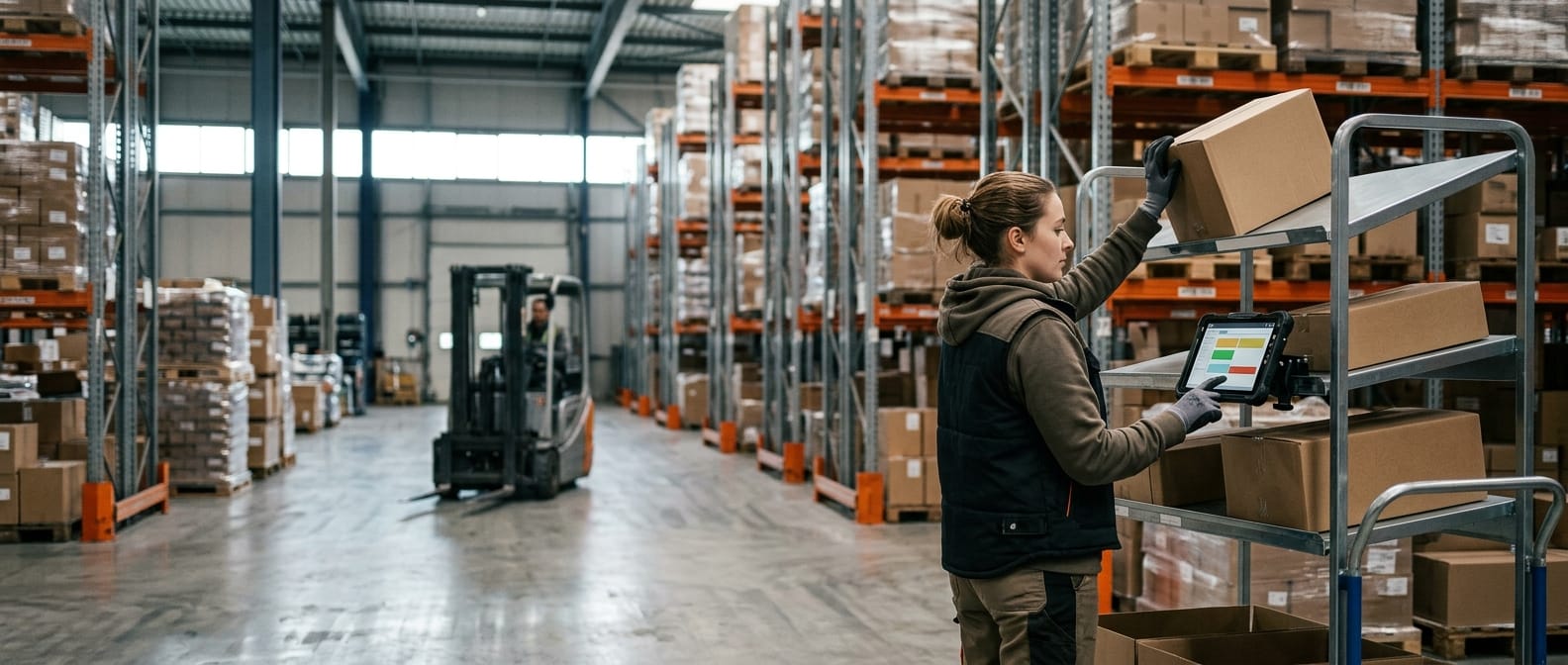 The team who would use warehouse meaning, mid-task