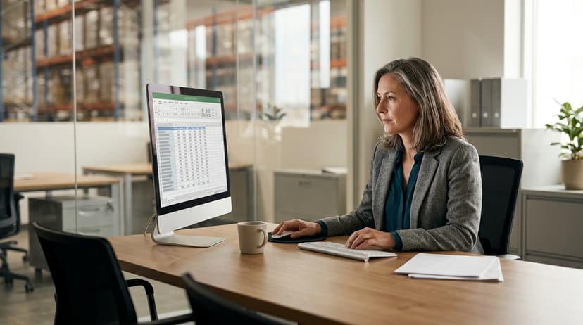 Reviewing the figures warehouse operations produces
