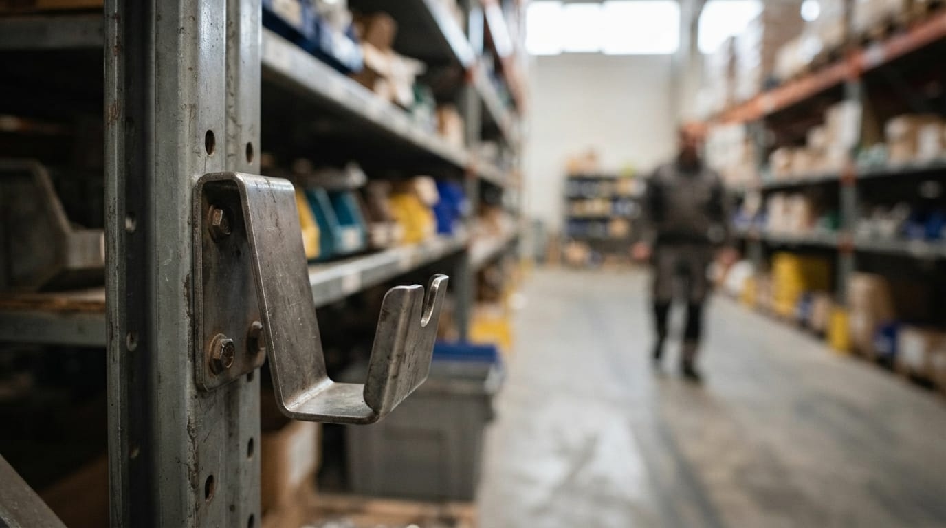 Close detail from the work warehouse organization ideas supports