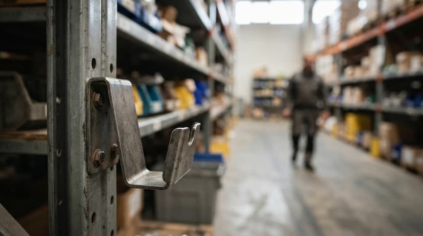 Close detail from the work warehouse organization ideas supports