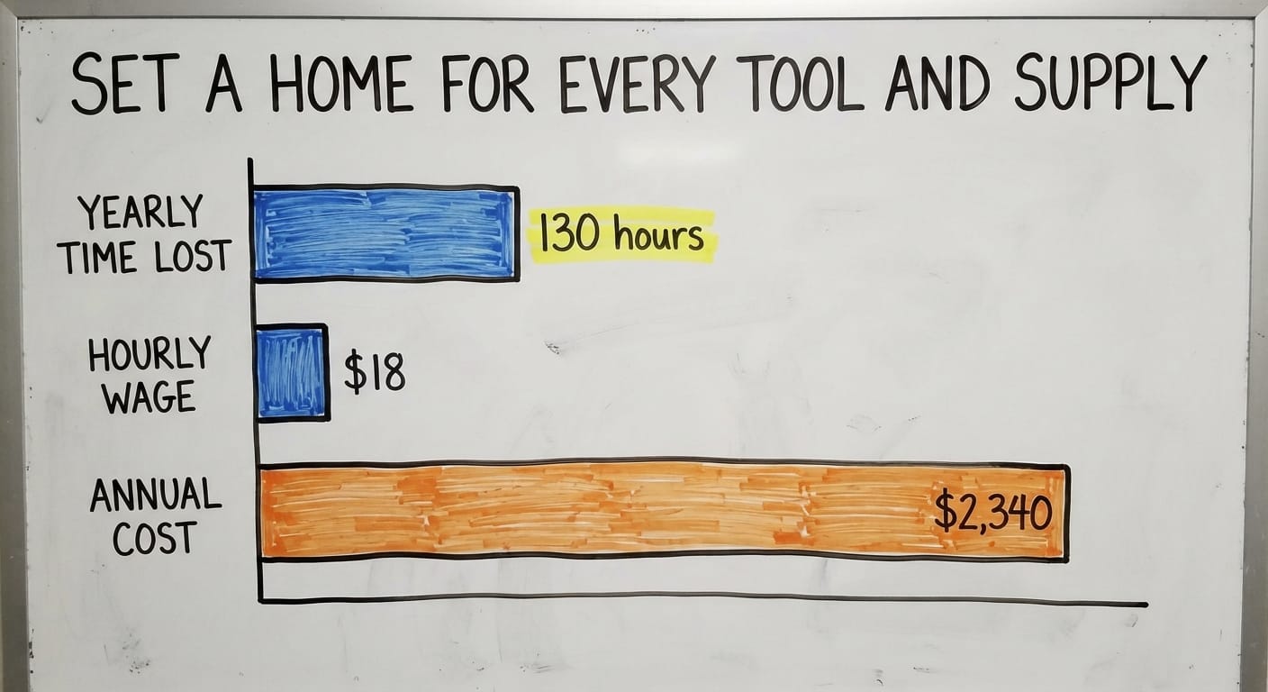 Set a Home for Every Tool and Supply, in figures