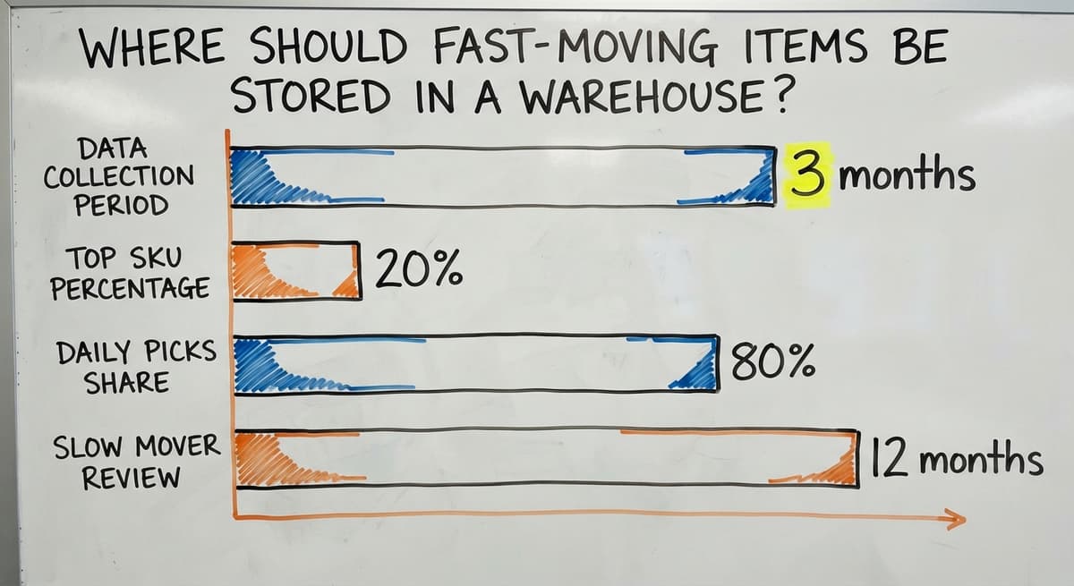 Where Should Fast-Moving Items Be Stored in a Warehouse?, in figures