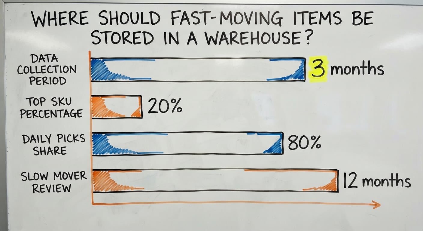 Where Should Fast-Moving Items Be Stored in a Warehouse?, in figures