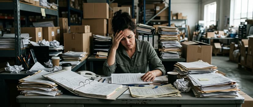 The manual process warehouse organization replaces