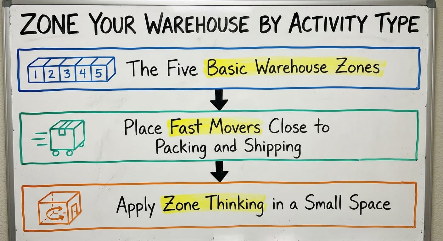 Zone Your Warehouse by Activity Type, drawn out