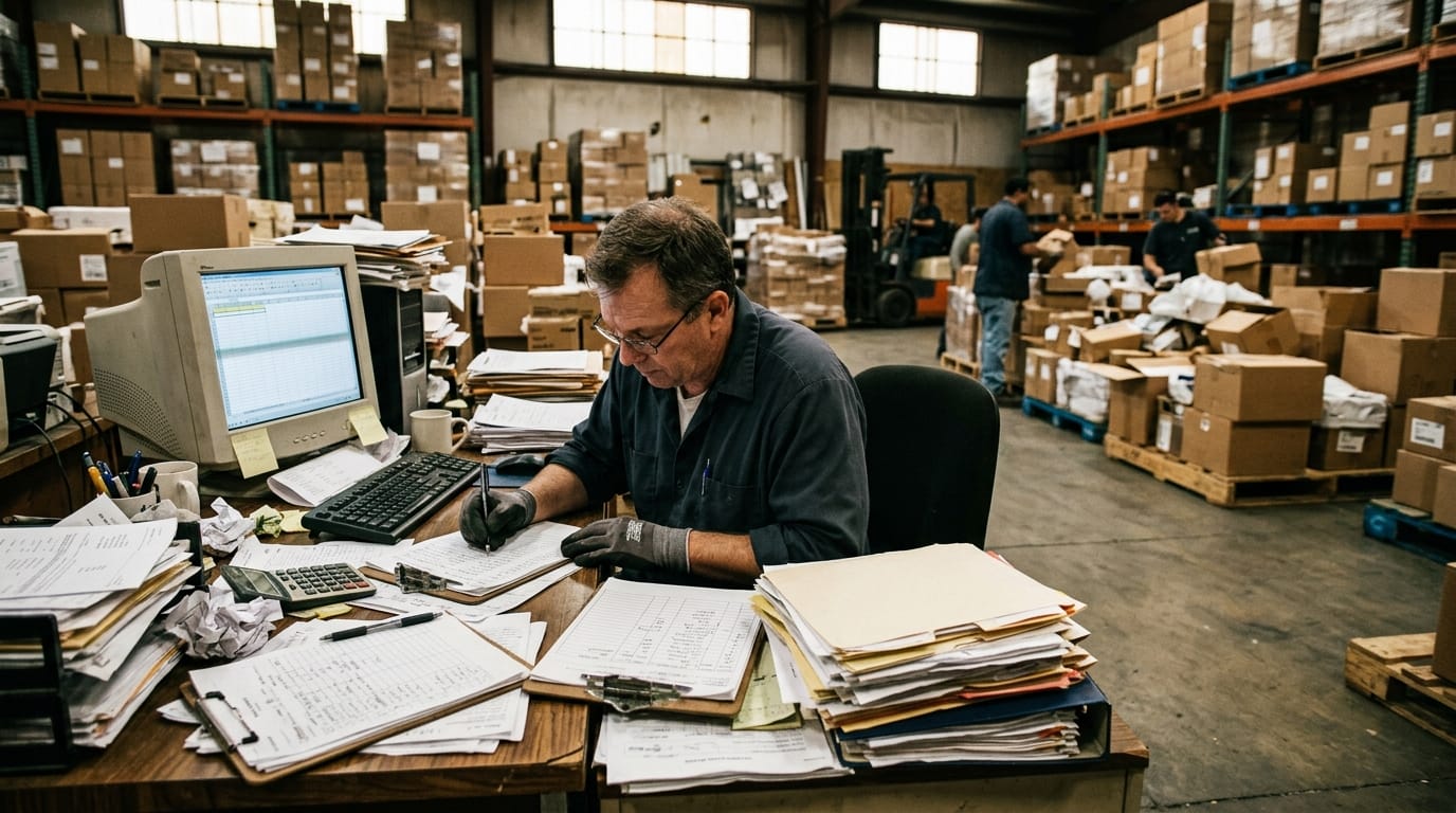 The manual process warehouse receiving software replaces