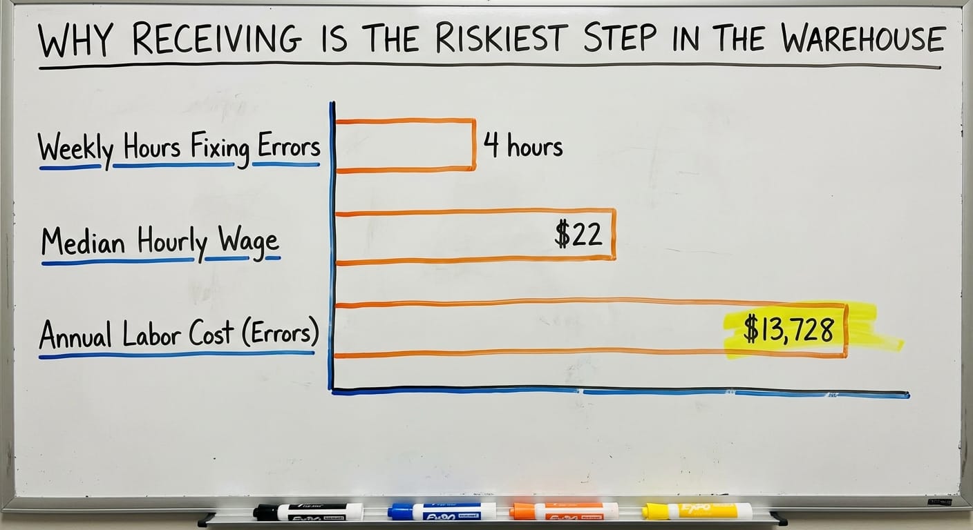 Why Receiving Is the Riskiest Step in the Warehouse, in figures