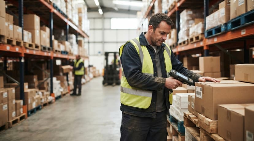 The team who would use warehouse scanning system, mid-task