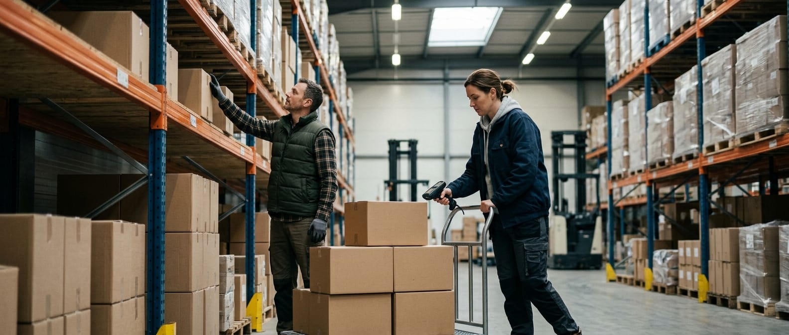 The team who would use warehouse shipment, mid-task