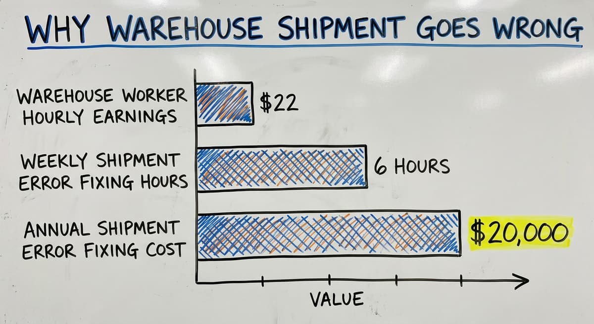 Why Warehouse Shipment Goes Wrong, in figures