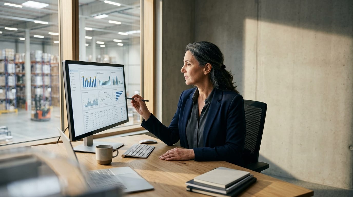 Reviewing the figures warehouse software system produces