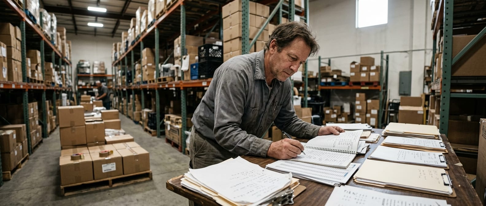 The manual process warehouse software system replaces