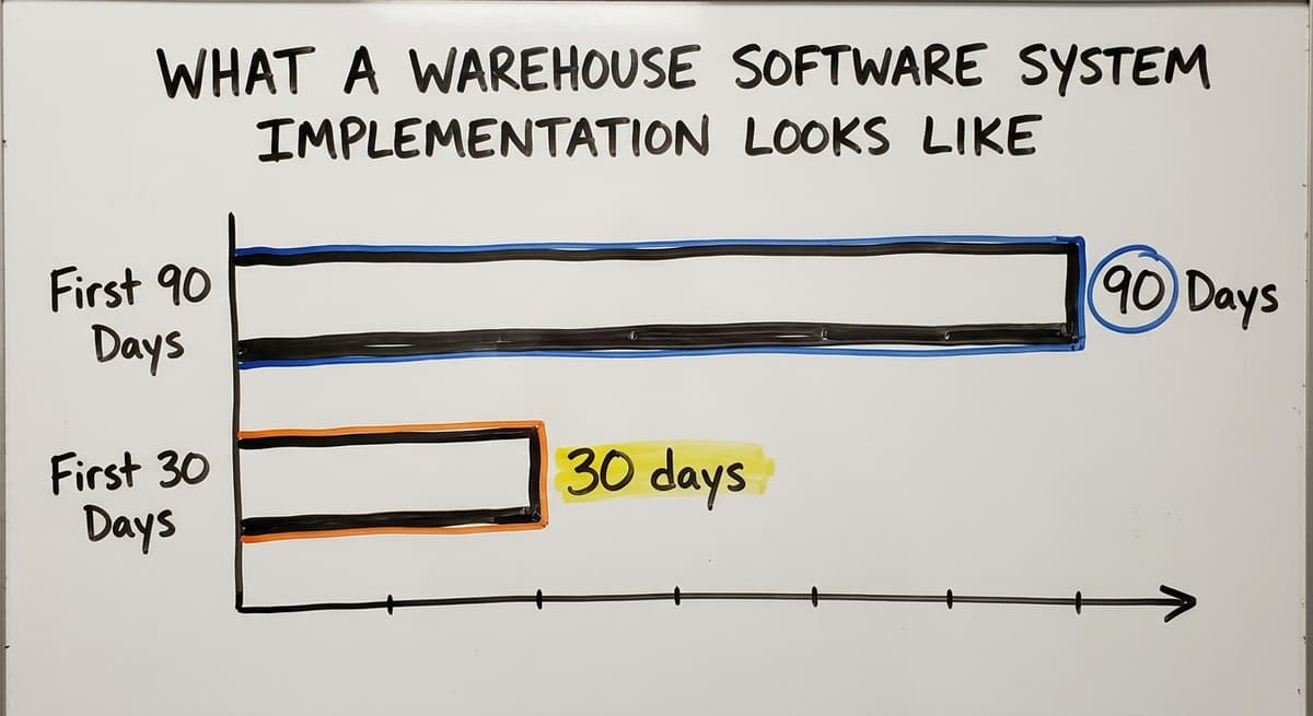What a Warehouse Software System Implementation Looks Like, in figures
