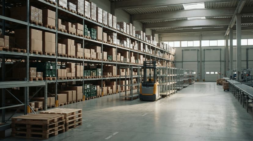 The start of a shift, before warehouse stock management software records anything