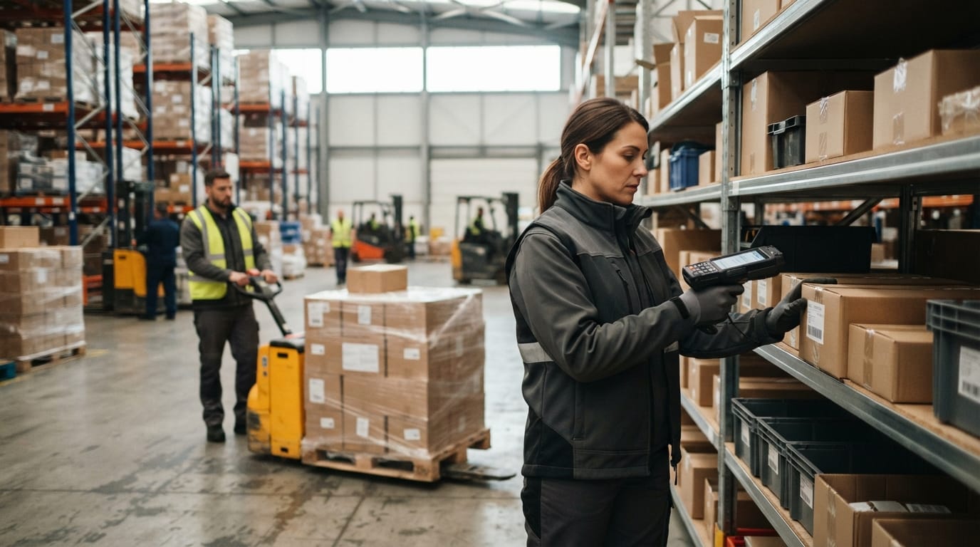 The team who would use warehouse systems, mid-task
