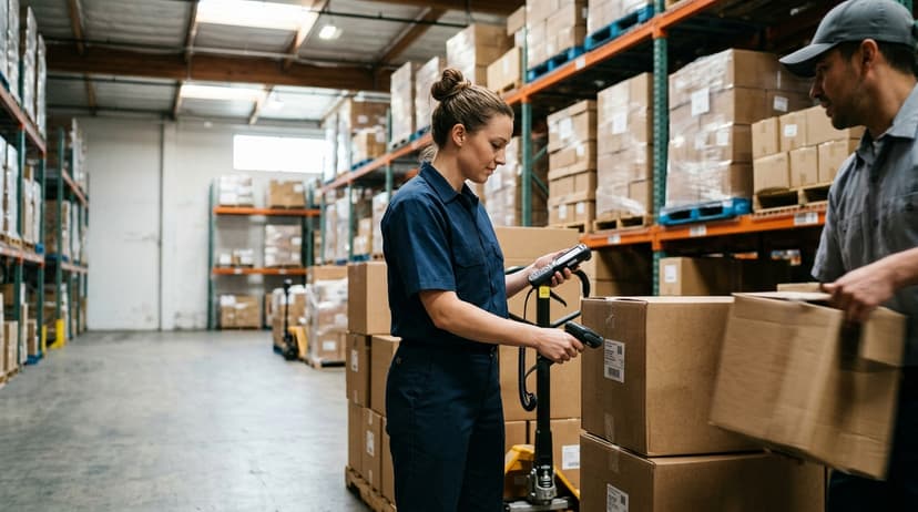 The team who would use warehouse tracking system, mid-task