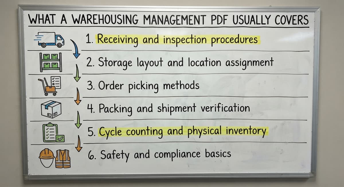 What a Warehousing Management PDF Usually Covers, drawn out