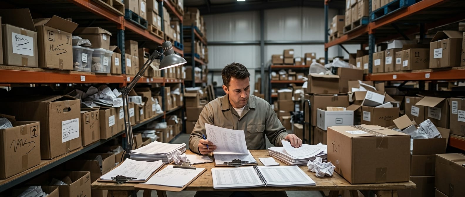 The manual process warehousing pick and pack replaces